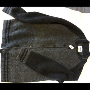 Old Navy 2-Tone Letterman Button-up Sweater